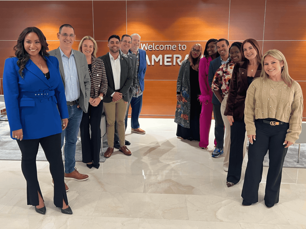 The Momentum in Motion Luncheon group at Amerant Bank's Coral Gables branch.