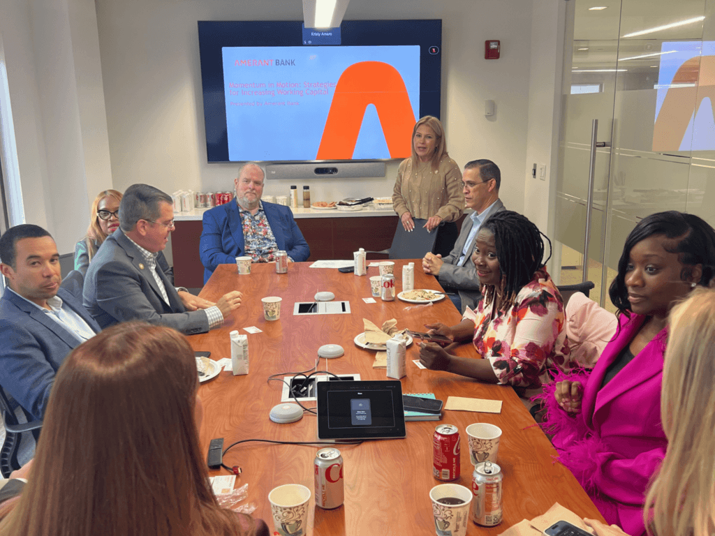 The Momentum in Motion group talking business